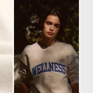 Sporty and rich sweatshirt wellness boucle